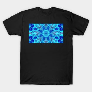 Light Blue Star Mandala T-Shirt